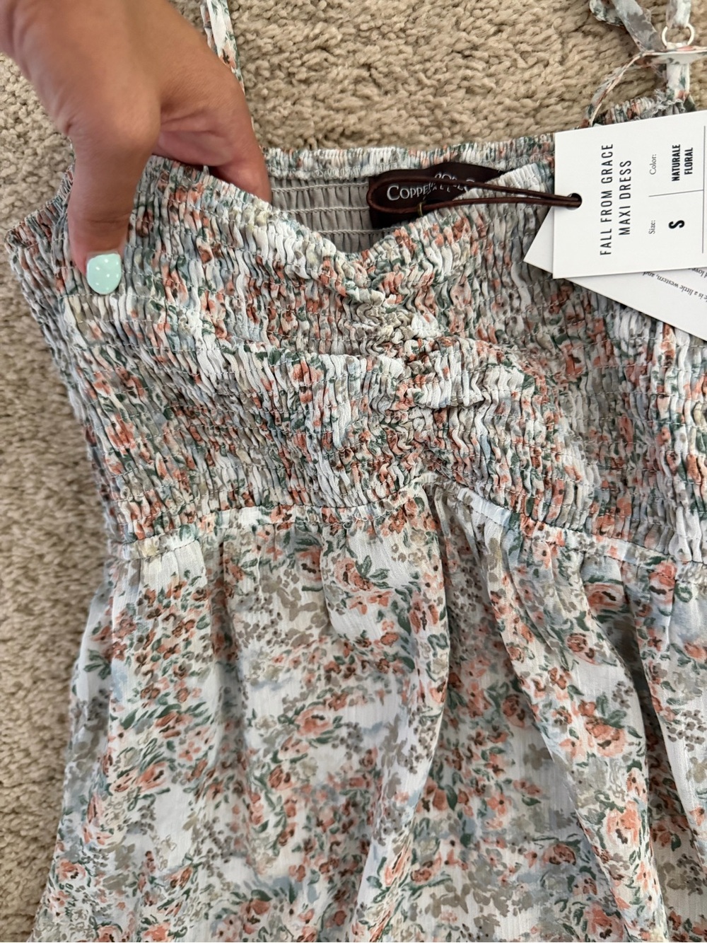 Copper Rose Co. Light Floral Ruffle Tiered Maxi Dress - Picture 3 of 5